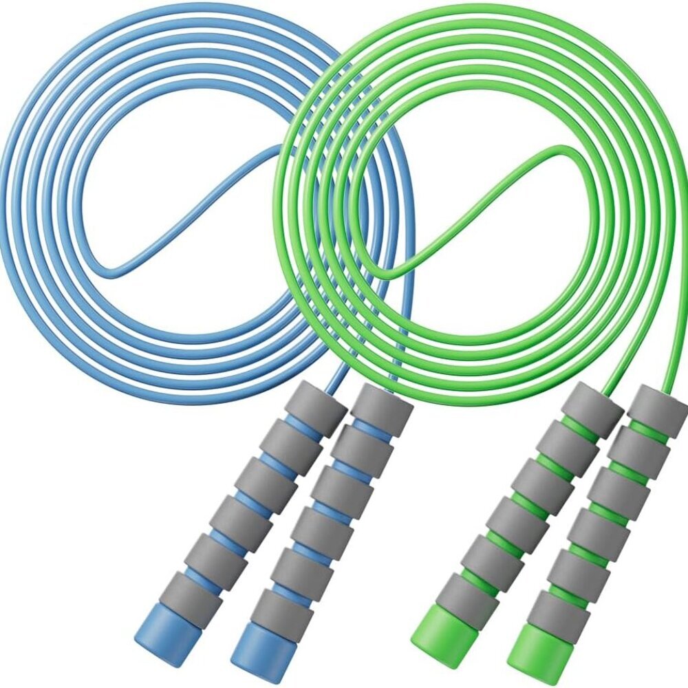 Jump Rope for Kids - Adjustable Soft Skipping Rope with Skin-Friendly Foam Handl